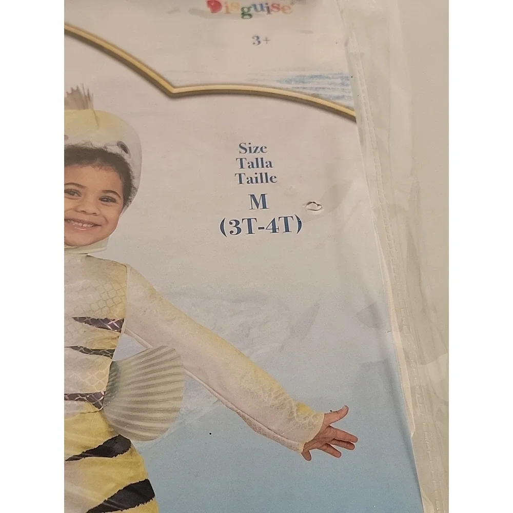 Brand New Flounder The Little Mermaid Toddler Costume Fish Costume Fins Scales
